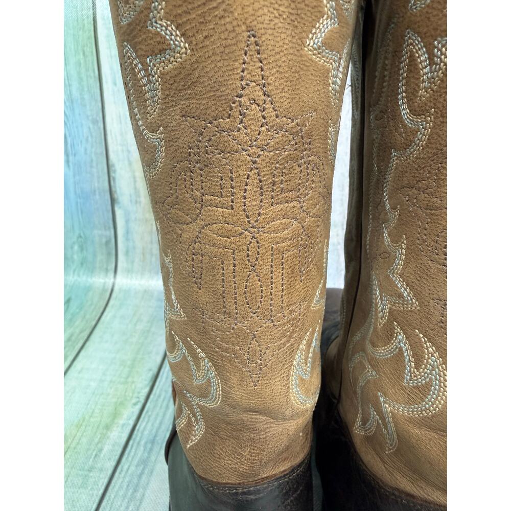 Tony Lama San Saba Francita Western Cowboy Boots Cross Inlay Women's Size 9.5 - Picture 5 of 8